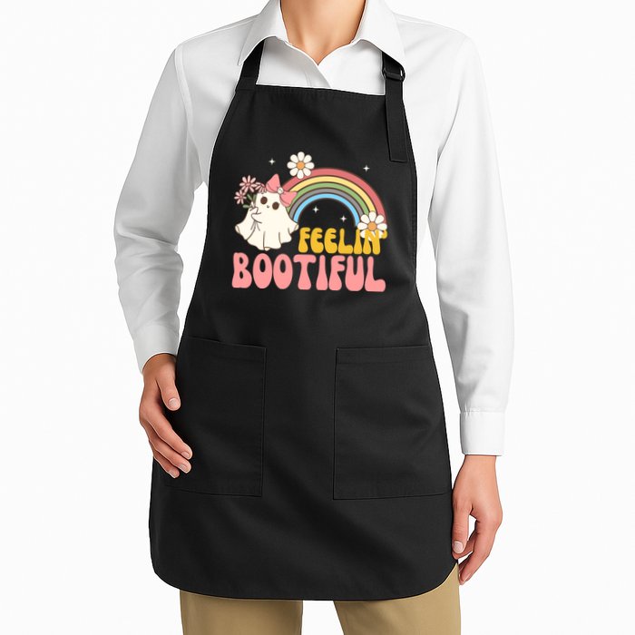 Feeling Bootiful Cute Retro Ghost Halloween Apron