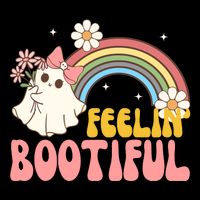 Feeling Bootiful Cute Retro Ghost Halloween Apron