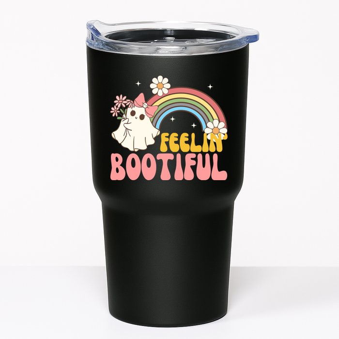 Feeling Bootiful Cute Retro Ghost Halloween Tumbler