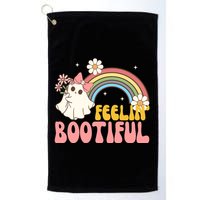 Feeling Bootiful Cute Retro Ghost Halloween Golf Towel