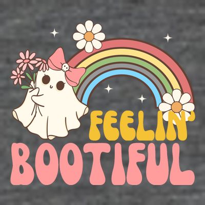 Feeling Bootiful Cute Retro Ghost Halloween T-Shirt