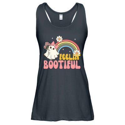 Feeling Bootiful Cute Retro Ghost Halloween Ladies Essential Flowy Tank
