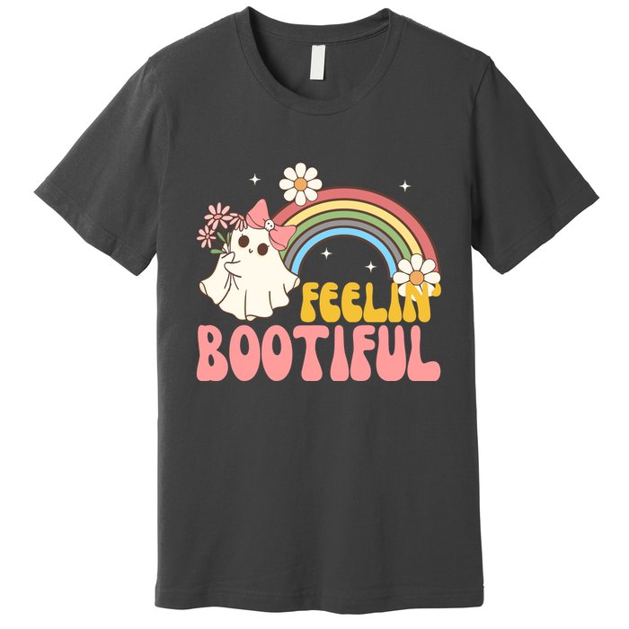 Feeling Bootiful Cute Retro Ghost Halloween Premium T-Shirt