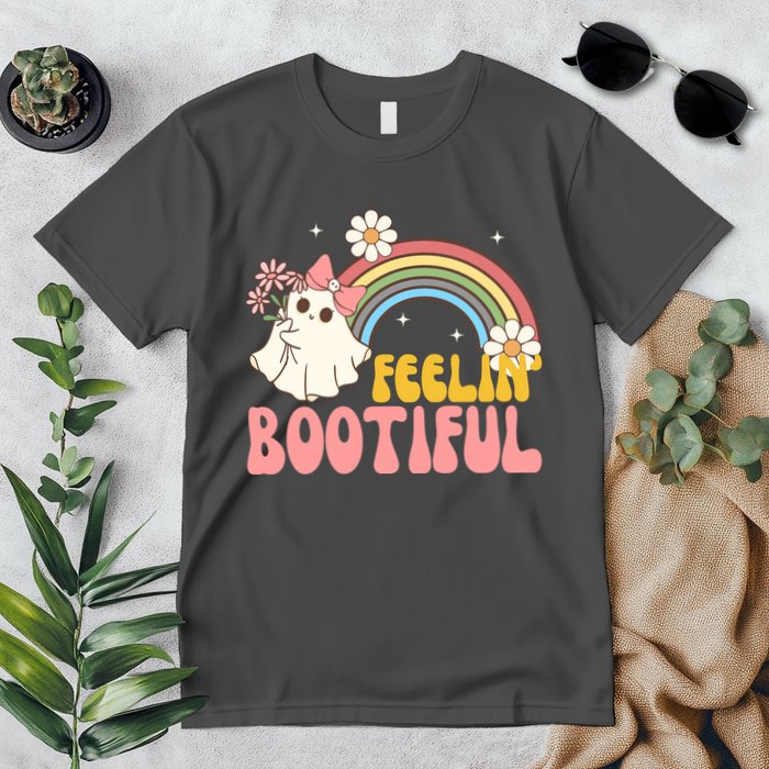 Feeling Bootiful Cute Retro Ghost Halloween Premium T-Shirt