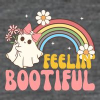 Feeling Bootiful Cute Retro Ghost Halloween Premium T-Shirt