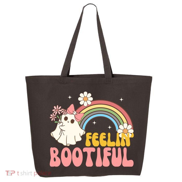 Feeling Bootiful Cute Retro Ghost Halloween 25L Jumbo Tote