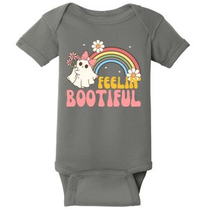 Feeling Bootiful Cute Retro Ghost Halloween Baby Bodysuit