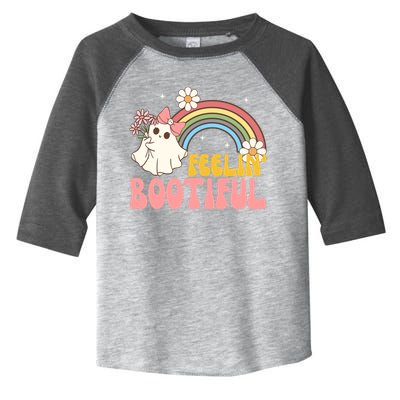 Feeling Bootiful Cute Retro Ghost Halloween Toddler Fine Jersey T-Shirt
