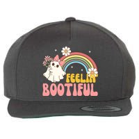 Feeling Bootiful Cute Retro Ghost Halloween Wool Snapback Cap
