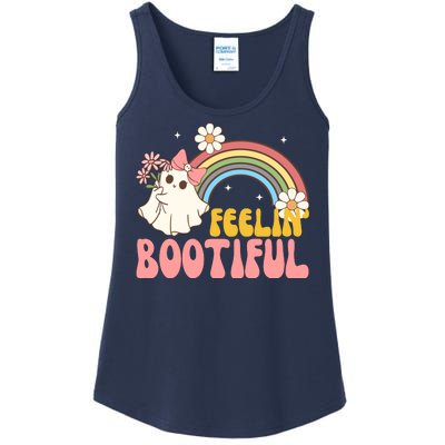 Feeling Bootiful Cute Retro Ghost Halloween Ladies Essential Tank