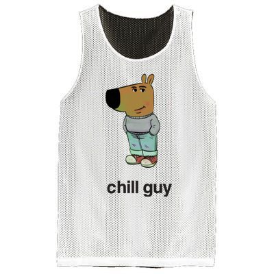 Frank Bach Chill Guy Mesh Reversible Basketball Jersey Tank