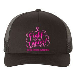 Fight Breast Cancer Awareness Yupoong Adult 5-Panel Trucker Hat