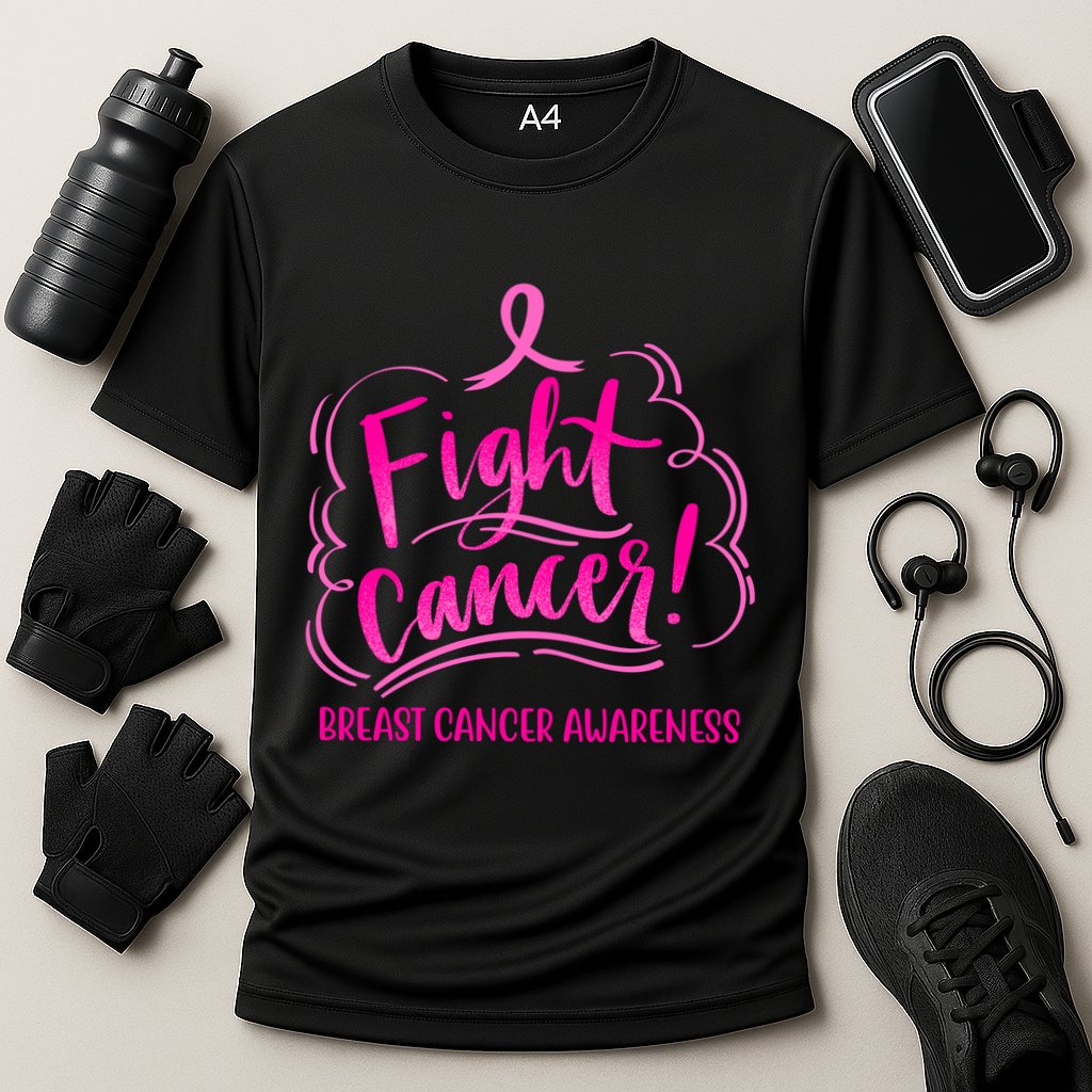 Fight Breast Cancer Awareness Cooling Performance Crew T-Shirt