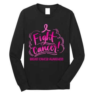 Fight Breast Cancer Awareness Long Sleeve Shirt