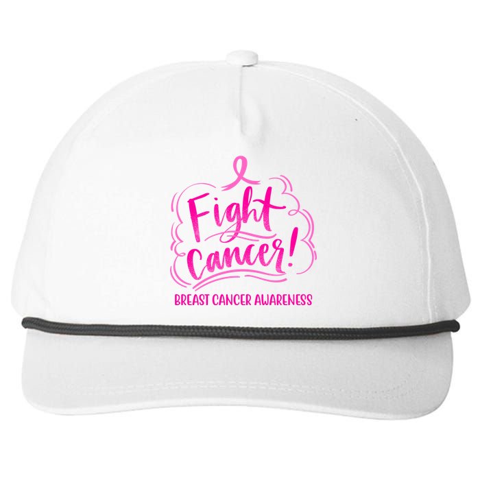 Fight Breast Cancer Awareness Snapback Five-Panel Rope Hat