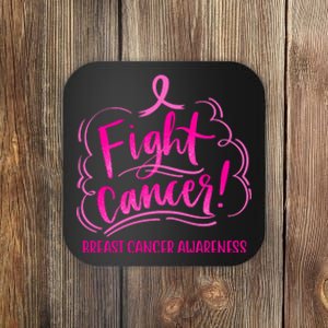 Fight Breast Cancer Awareness Coaster