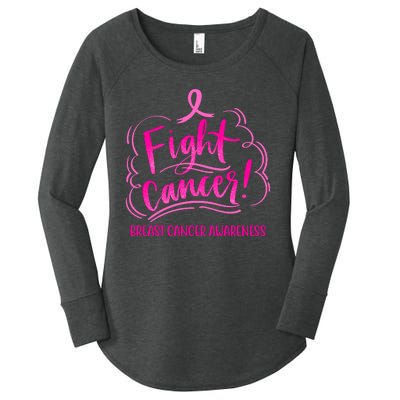 Fight Breast Cancer Awareness Women's Perfect Tri Tunic Long Sleeve Shirt