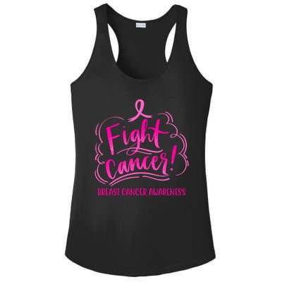 Fight Breast Cancer Awareness Ladies PosiCharge Competitor Racerback Tank