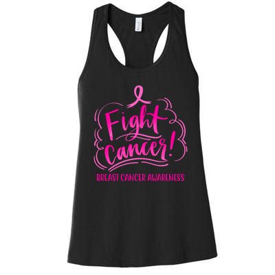 Fight Breast Cancer Awareness Women's Racerback Tank