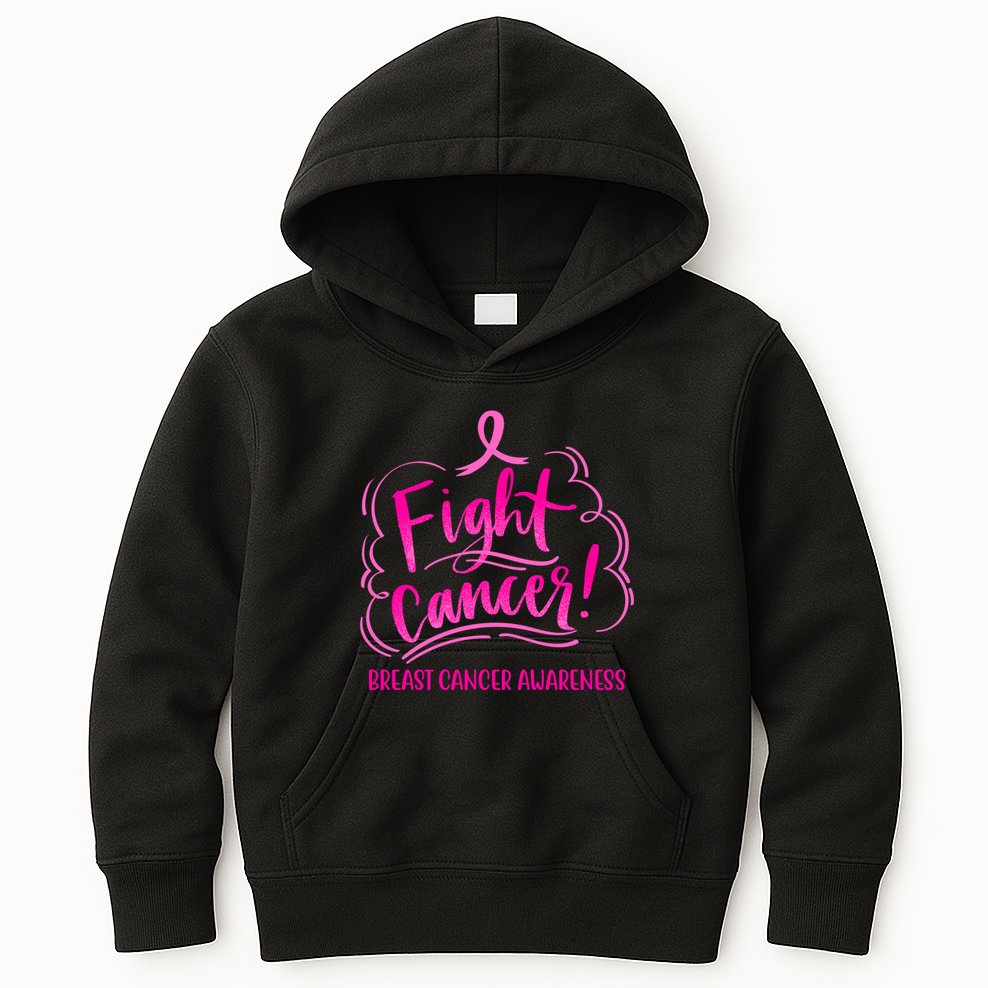 Fight Breast Cancer Awareness Kids Hoodie