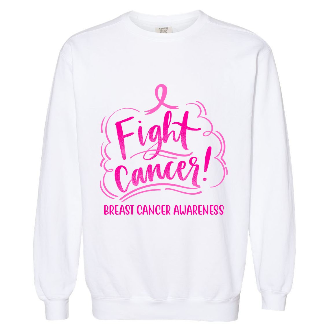 Fight Breast Cancer Awareness Garment-Dyed Sweatshirt