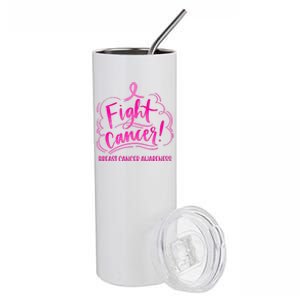 Fight Breast Cancer Awareness Stainless Steel Tumbler