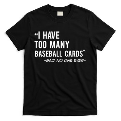 Funny Baseball Cards Collector Gift TShirt TShirt T-Shirt