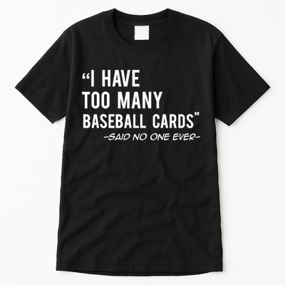 Funny Baseball Cards Collector Gift TShirt TShirt Tall T-Shirt
