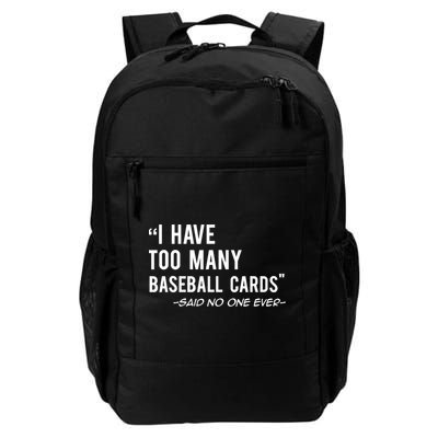 Funny Baseball Cards Collector Gift TShirt TShirt Backpack
