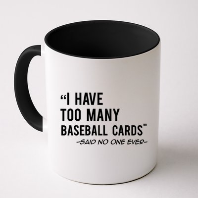 Funny Baseball Cards Collector Gift TShirt TShirt Mug