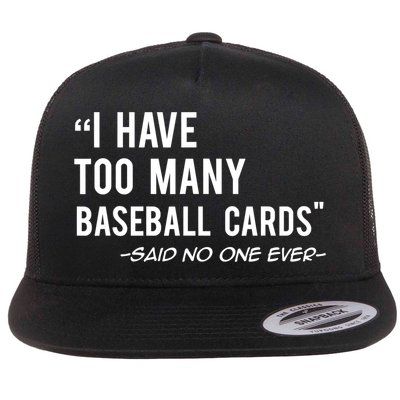 Funny Baseball Cards Collector Gift TShirt TShirt Flat Bill Trucker Hat
