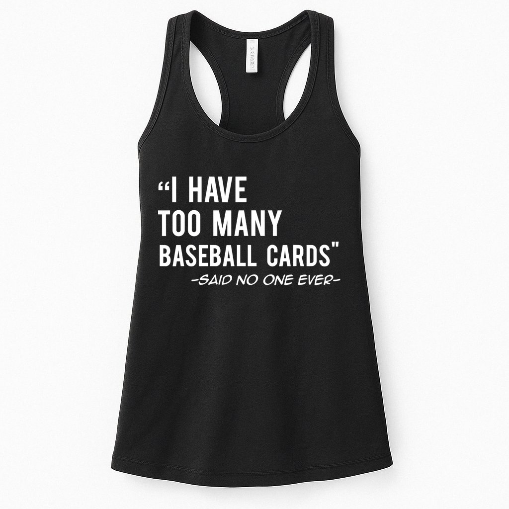 Funny Baseball Cards Collector Gift TShirt TShirt Womens Tank Top