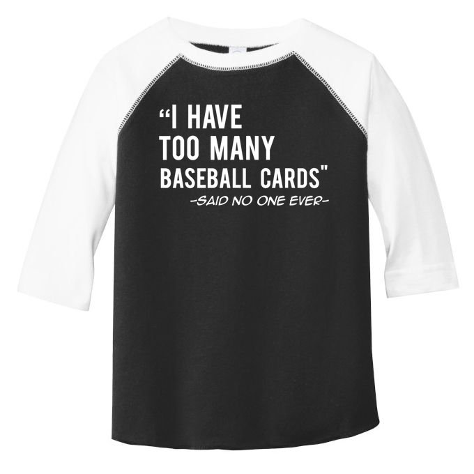 Funny Baseball Cards Collector Gift TShirt TShirt Toddler Fine Jersey T-Shirt