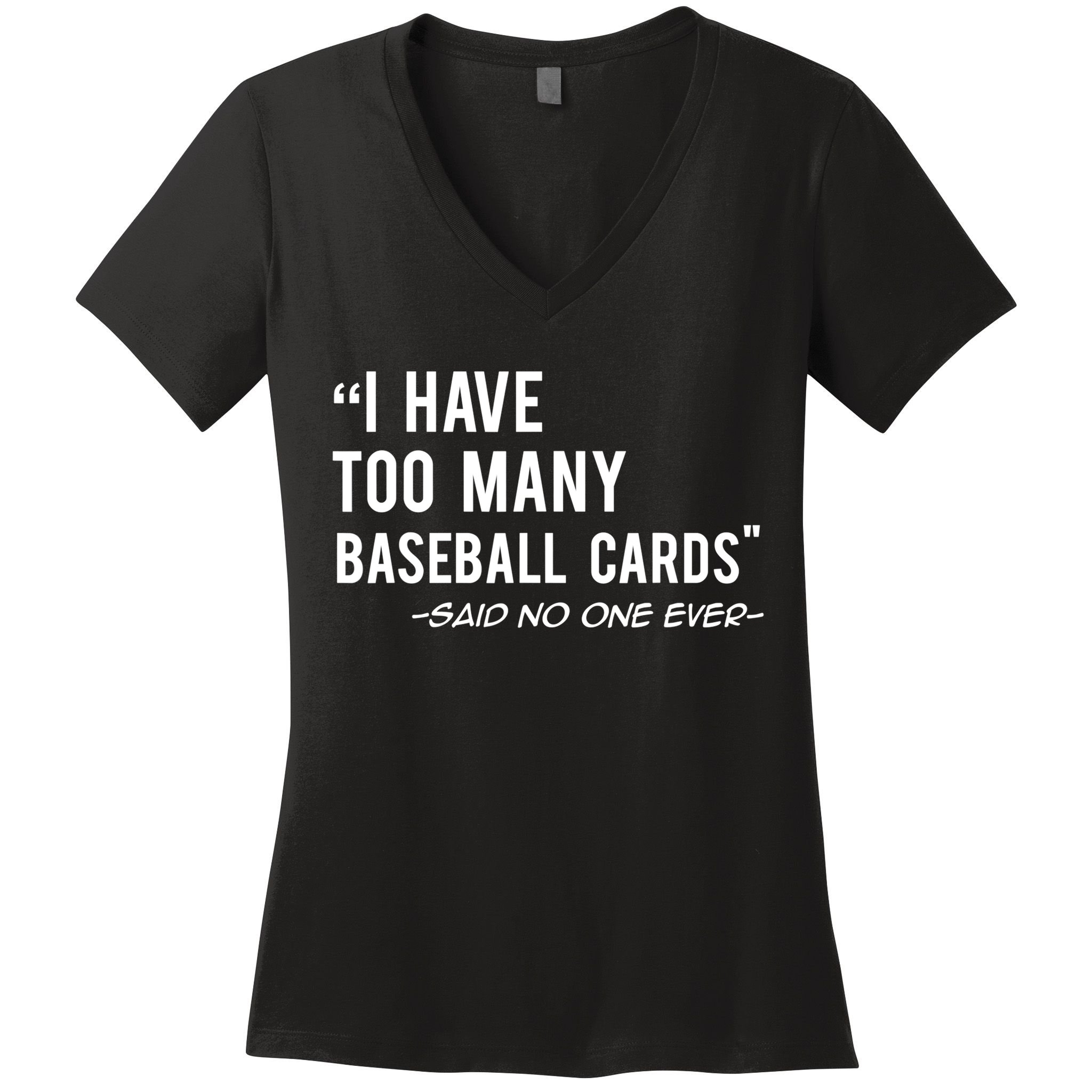Funny Baseball Cards Collector Gift TShirt TShirt Women's V-Neck T-Shirt
