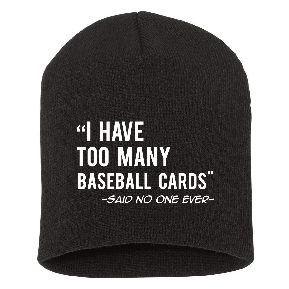 Funny Baseball Cards Collector Gift TShirt TShirt Short Acrylic Beanie