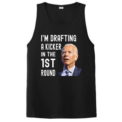 Funny Biden Confused Im Drafting A Kicker In The 1st Round Gift PosiCharge Competitor Tank