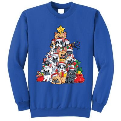 French Bulldog Christmas Tree Dog Santa Xmas Funny Gift Boys Cool Gift Sweatshirt