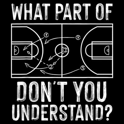 Funny Basketball Coach Design Men Women Ball Game Trainers T-Shirt