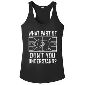 Funny Basketball Coach Design Men Women Ball Game Trainers Ladies PosiCharge Competitor Racerback Tank