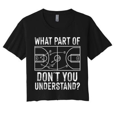 Funny Basketball Coach Design Men Women Ball Game Trainers Crop Top