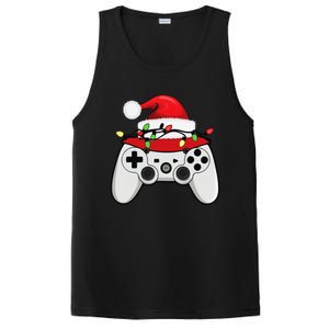 Funny Bruh Christmas Holly Red Plaid Xmas Pajamas PosiCharge Competitor Tank