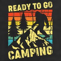 Funny Bigfoot Camping Ready To Go Camping Adult Drive Performance Visor
