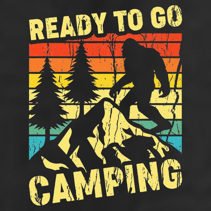 Funny Bigfoot Camping Ready To Go Camping Adult Drive Performance Visor