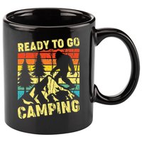 Funny Bigfoot Camping Ready To Go Camping 11oz C Handle Ceramic Mug