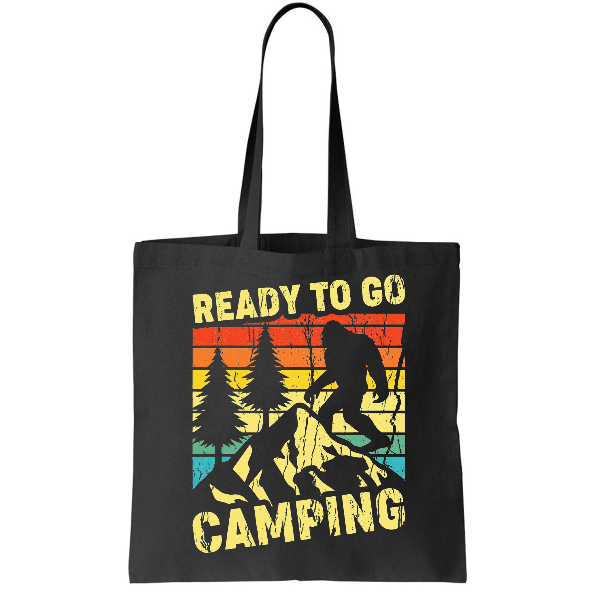 Funny Bigfoot Camping Ready To Go Camping Bag