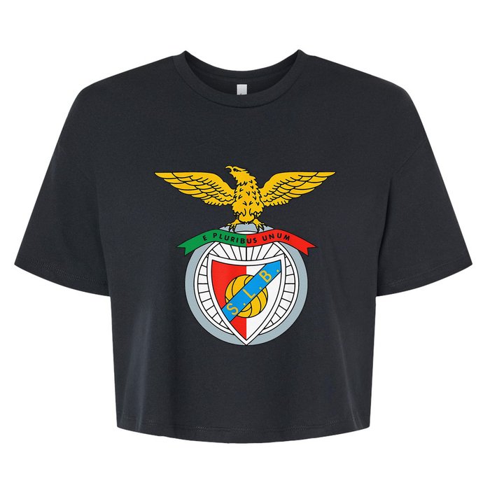 Funny Benfica Club Supporter Fan Portugal Portuguese Bella+Canvas Jersey Crop Tee