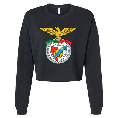 Funny Benfica Club Supporter Fan Portugal Portuguese Cropped Pullover Crew