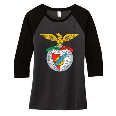 Funny Benfica Club Supporter Fan Portugal Portuguese Women's Tri-Blend 3/4-Sleeve Raglan Shirt