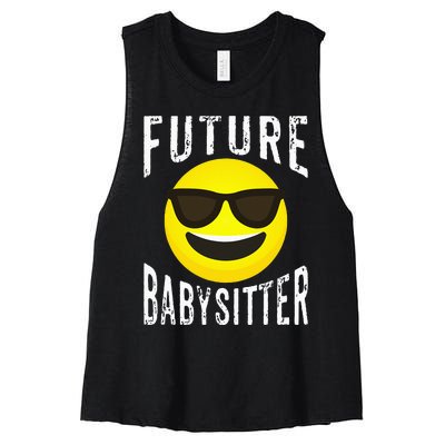 Future Babysitter Cool Future Babysitter Women's Racerback Cropped Tank