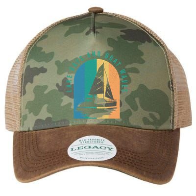 Funny Boating Clothing For A Lover Of Boating Gift Legacy Tie Dye Trucker Hat